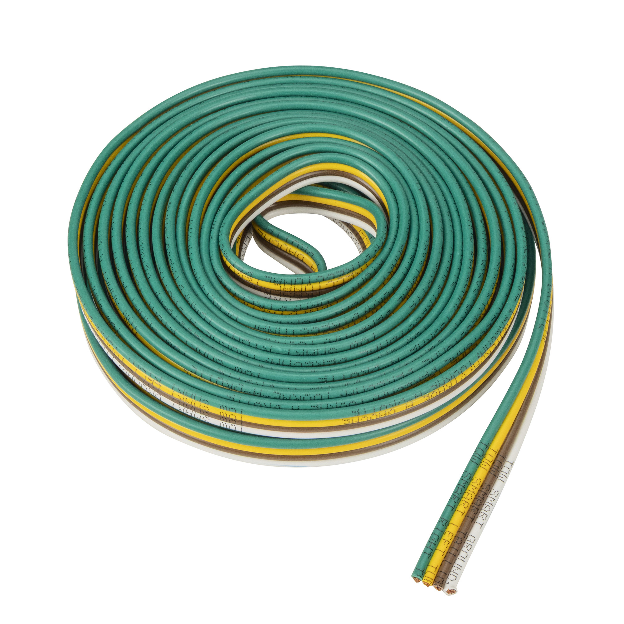 TowSmart, Wire, 4 Wire Bonded, 14 Gauge, 25ft., Connection Location Trailer or Vehicle Side, Model# 1198